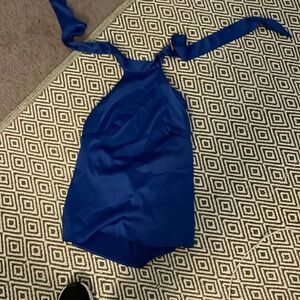 Blue Nasty Gal top size 8 silk